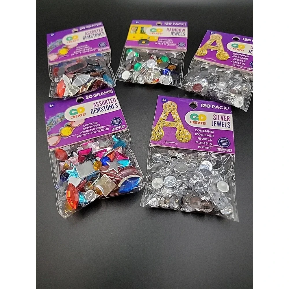 Go Create Jewels And Gemstones 120 Per Pack lot of 5